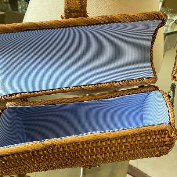 Brown Woven Crossbody Bag - Picture 6 of 7